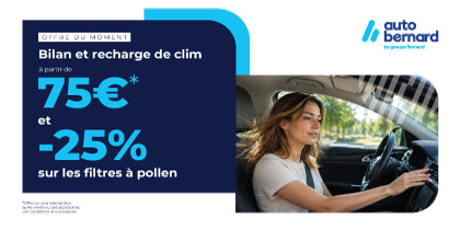 Offre sp&eacute;ciale climatisation Bilan et recharge de clim &agrave; partir de 75&euro;* et -25 % sur les filtres &agrave; pollen