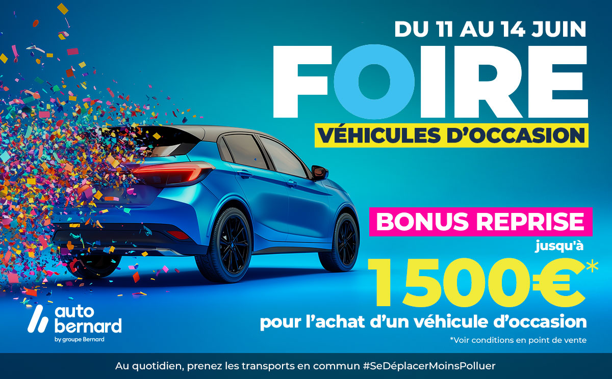 Grande Foire de l'Occasion du 11 au 14 juin dans vos concessions Spoticar Autobernard
