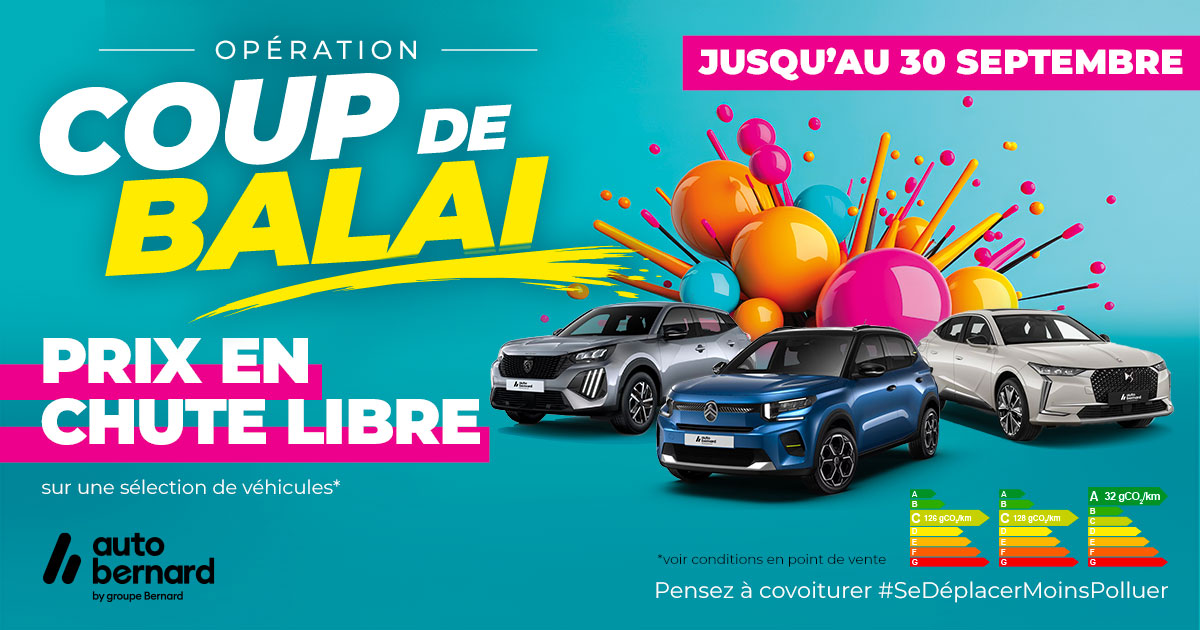 Jusqu'au 30 septembre : prix en chute libre sur une s&eacute;lection de v&eacute;hicules d'occasion