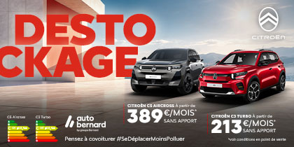 Citro&euml;n Autobernard : d&eacute;stockage C3 et C5 Aircross