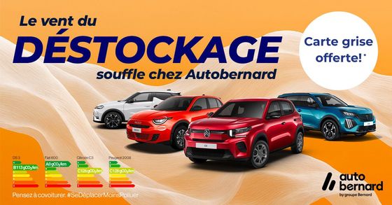 GRAND déstockage voitures faible kilométrage Autobernard