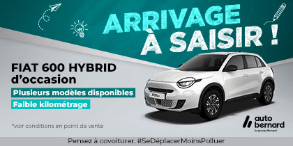 Arrivage &agrave; saisir chez Autobernard  : FIAT 600 Hybrid d'occasion 