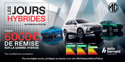 Profitez des Jours Hybrides jusqu'au 12 octobre