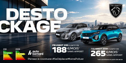 Destockage PEUGEOT 208 et 2008