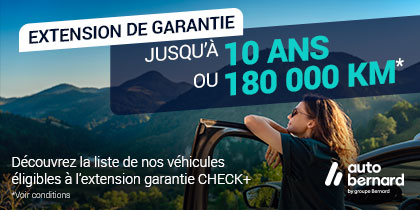 Extension de Garantie Check+ jusqu'&agrave; 10 ans ou 180000 kms