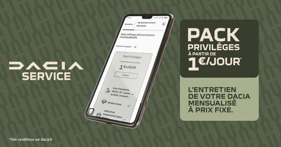 Les Packs Privilèges DACIA