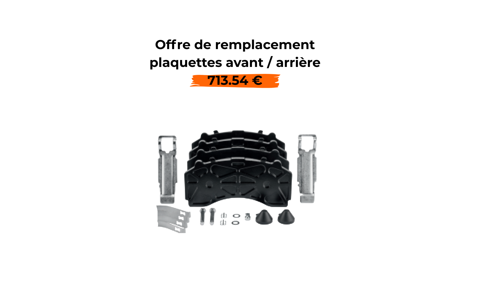 Jeu de plaquettes de frein TruckParts